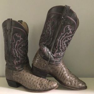 Men’s Tony Lama El Rey Ostrich cowboy boots 11.5 D